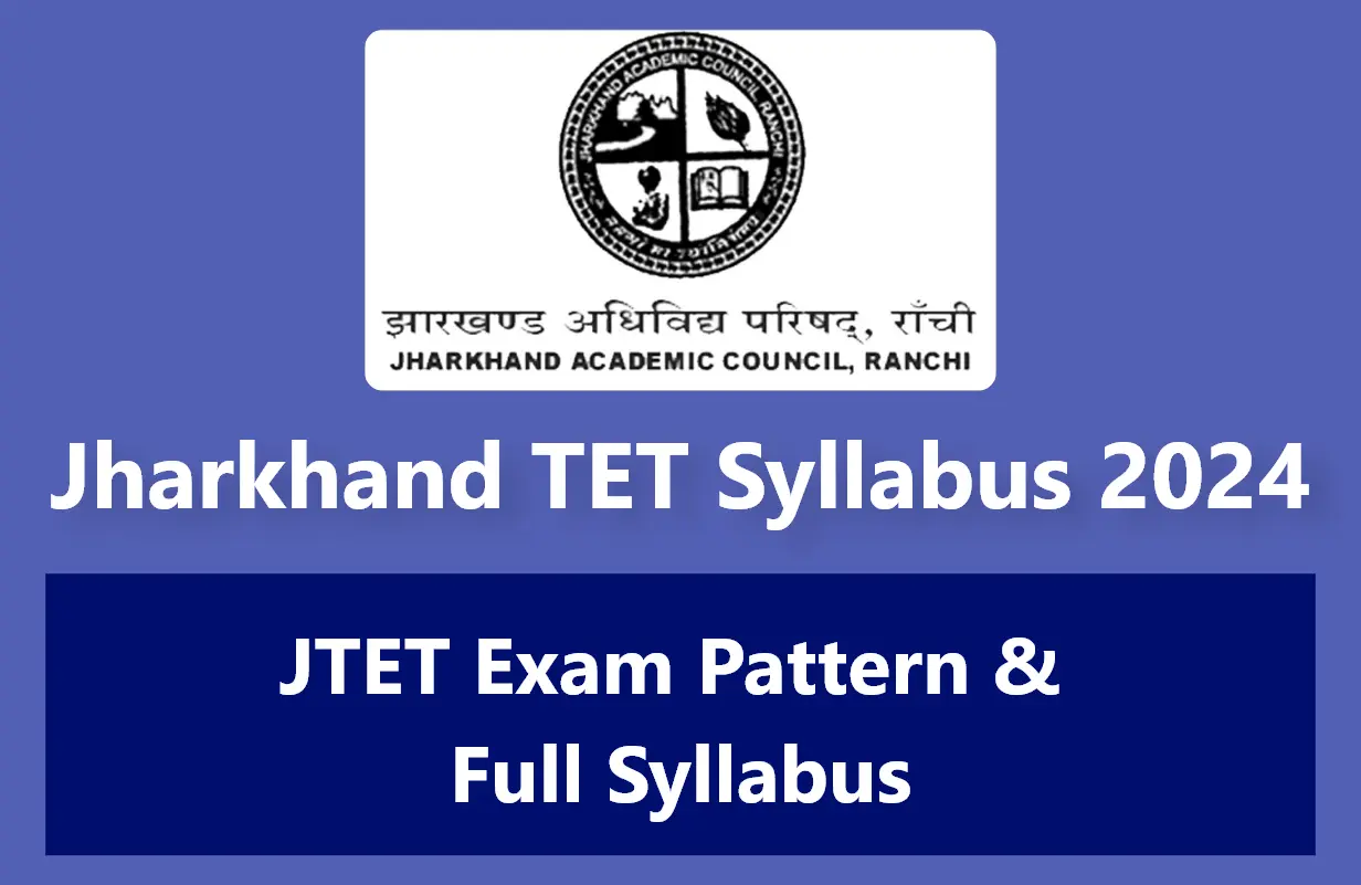 Jharkhand TET Syllabus 2024