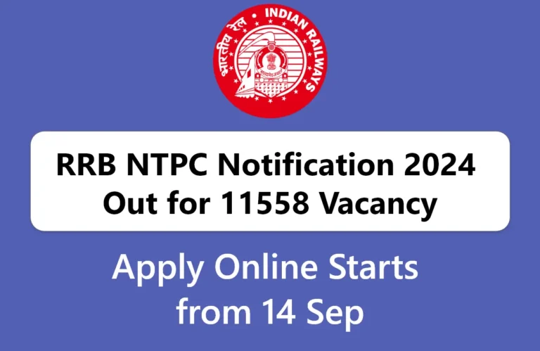 RRB NTPC Notification 2024