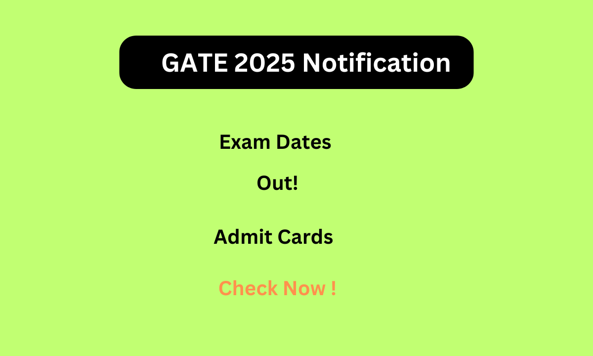 GATE 2025 Notification